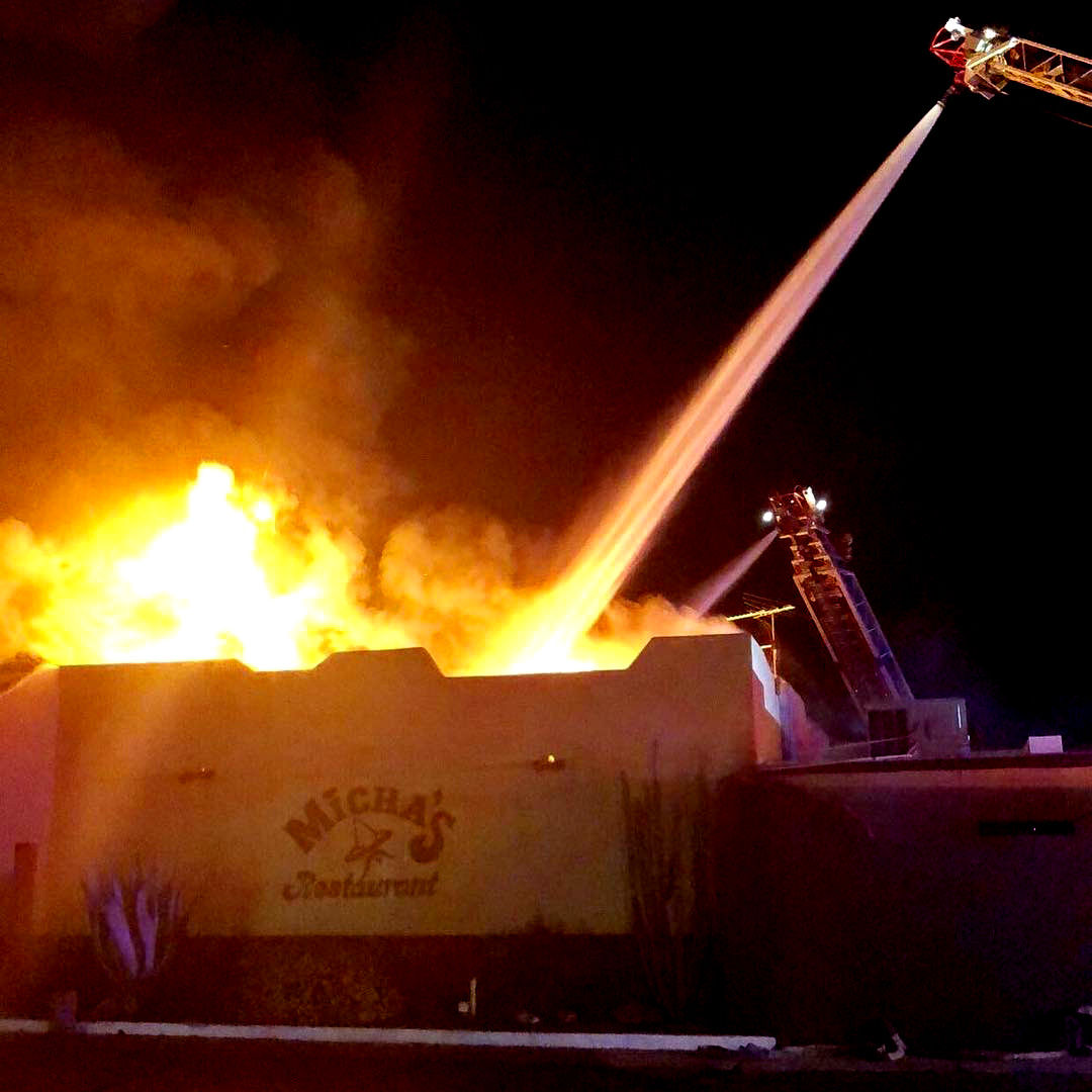 Fire at Micha's Restaurant